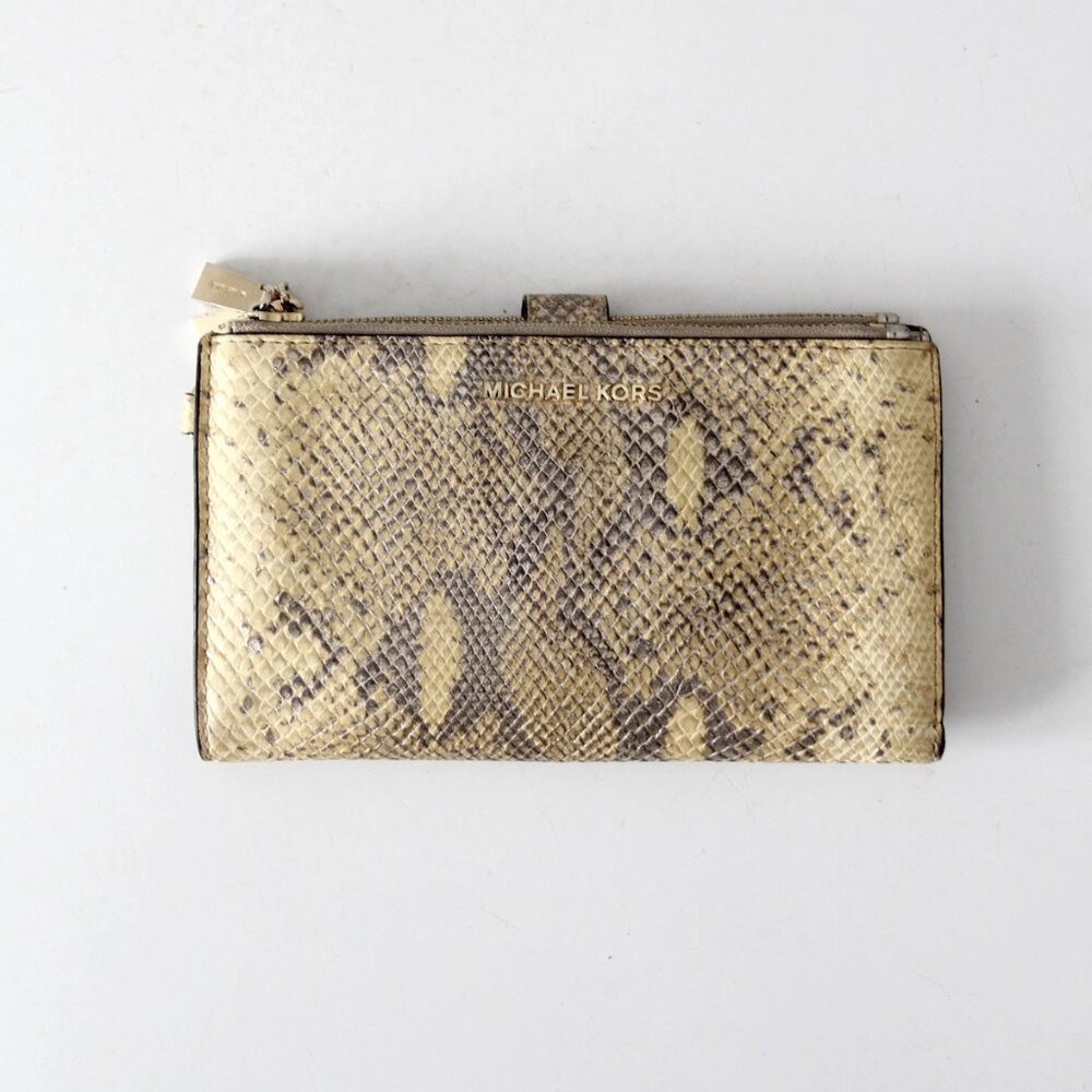 Michael Kors Python Embossed Leather Wallet - image 1